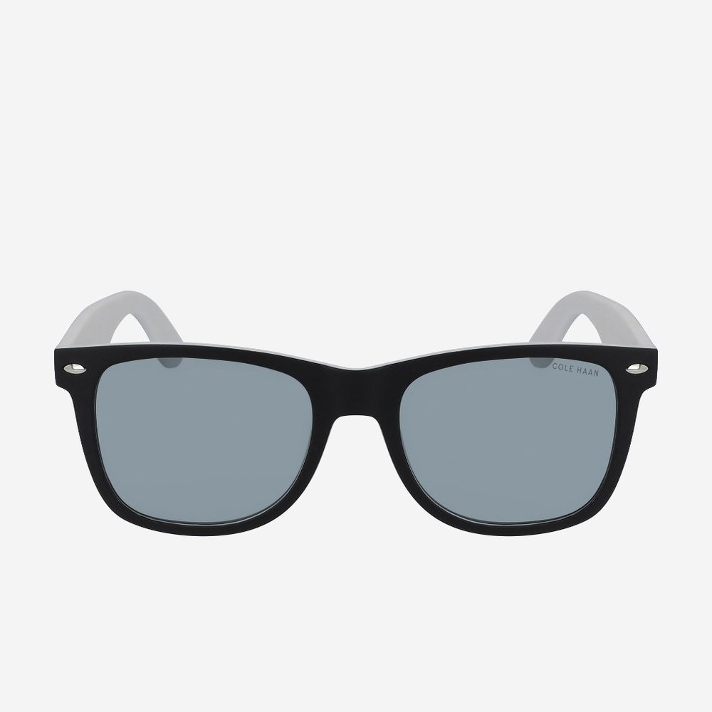 Cole Haan Polarized Wayfarer Sport Sunglasses - Black & Gray CH8012 - 15 19 150